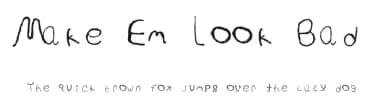 Make Em Look Bad by Jennings Humphries — Script Handwritten Font — thumbnail 1