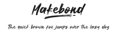 Makebond by Khurasan — Script Handwritten Font — thumbnail 1
