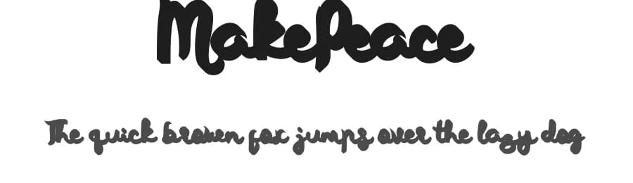 MakePeace by Mozyen Studio — Script Handwritten Font
