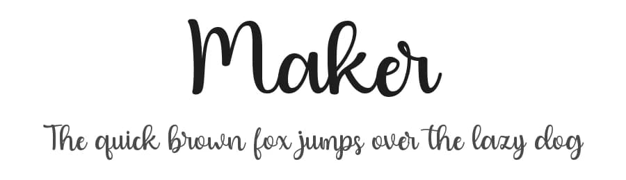 Maker by Hardiboy Design — Script Handwritten Font