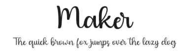 Maker by Hardiboy Design — Script Handwritten Font — thumbnail 1