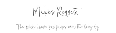 Makes Request by Balpirick Studio — Script Handwritten Font — thumbnail 1