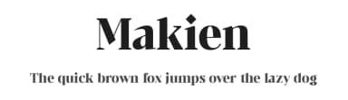 Makien by Letterena Studios — Serif Font — thumbnail 1