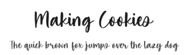 Making Cookies by Timur Type — Script Handwritten Font — thumbnail 1