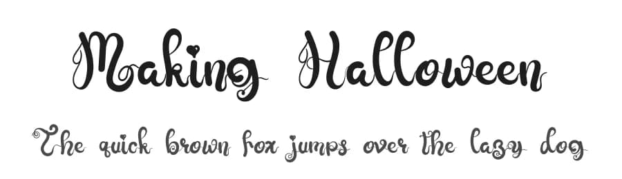 Making Halloween by Eddy Goodboy — Script Handwritten Font