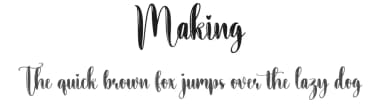 Making by Scratchones — Script Handwritten Font — thumbnail 1