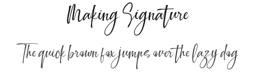 Making Signature by Asd Studio — Script Handwritten Font