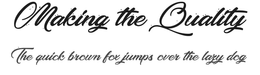 Making the Quality by Octotype  | Thomas Boucherie — Script Handwritten Font