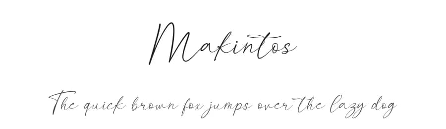 Makintos by Basni.std — Script Handwritten Font