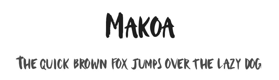 Makoa by Deni Pramadita — Script Handwritten Font