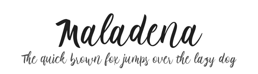 Maladena by Fanastudio — Script Handwritten Font