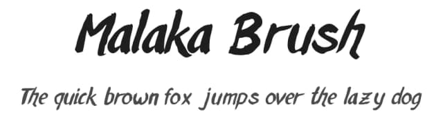 Malaka Brush by ijem — Script Handwritten Font