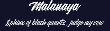 Malanaya by Faras  Dina — Script Handwritten Font — thumbnail 2