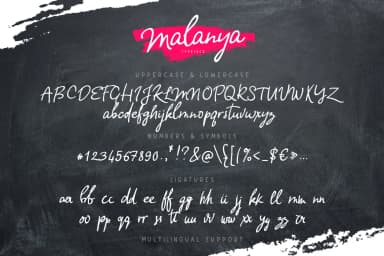 Malanya Font by ChekArt — Script Handwritten Font — thumbnail 5