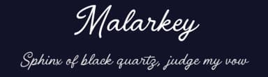 Malarkey by Niskala Huruf — Script Handwritten Font — thumbnail 2