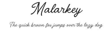 Malarkey by Niskala Huruf — Script Handwritten Font — thumbnail 1