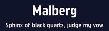 Malberg by Eko Bimantara — Sans Serif Font — thumbnail 2