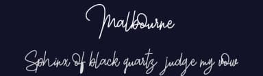Malbourne by InspiraType — Script Handwritten Font — thumbnail 2