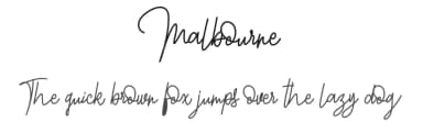 Malbourne by InspiraType — Script Handwritten Font — thumbnail 1