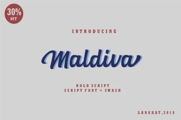 Maldiva Script Font by Faras Dina — Script Handwritten Font