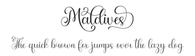 Maldives by Hamzah Muhamad Ihsan — Script Handwritten Font — thumbnail 1