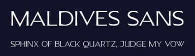 Maldives Sans by Fikryal studio — Sans Serif Font — thumbnail 2