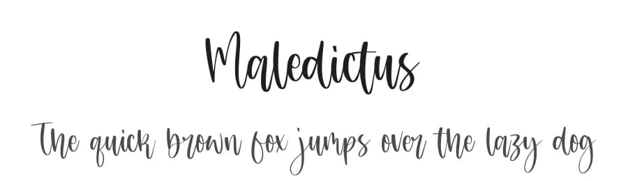 Maledictus by Letterative Studio — Script Handwritten Font