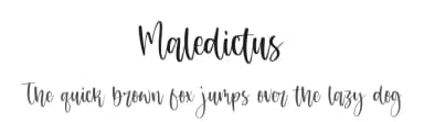 Maledictus by Letterative Studio — Script Handwritten Font — thumbnail 1
