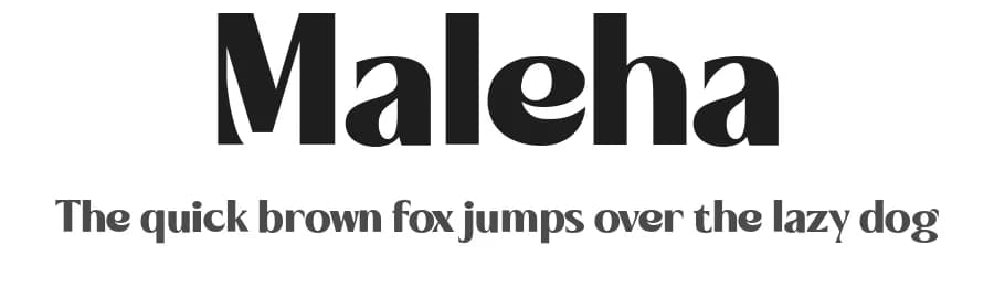 Maleha by Afkari Studio — Sans Serif Font