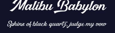 Malibu Babylon by Octotype  | Thomas Boucherie — Script Handwritten Font — thumbnail 2
