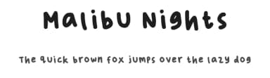 Malibu Nights by Sahara Varisia — Script Handwritten Font — thumbnail 1