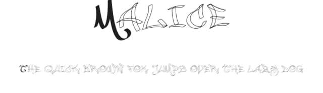 Malice by Lukas Schiltknecht — Script Handwritten Font