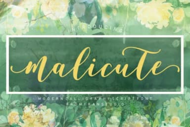 Malicute Script Font by Franstudio — Script Handwritten Font — thumbnail 1