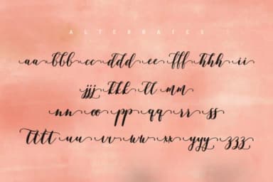 Malicute Script Font by Franstudio — Script Handwritten Font — thumbnail 4