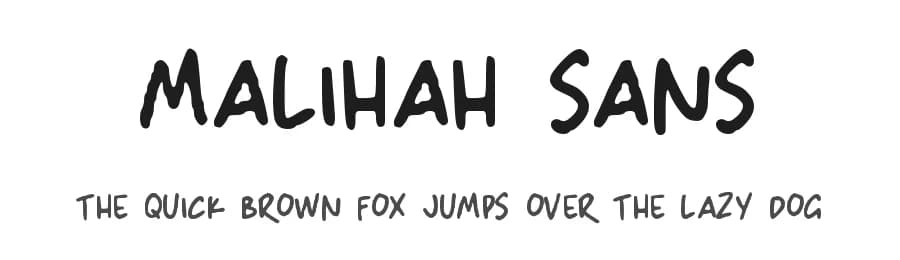 Malihah Sans by Abo Daniel Studio — Script Handwritten Font