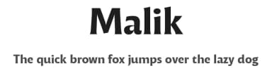 Malik by Zetafonts — Sans Serif Font — thumbnail 1