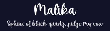 Malika by Graphix Line Studio — Script Handwritten Font — thumbnail 2