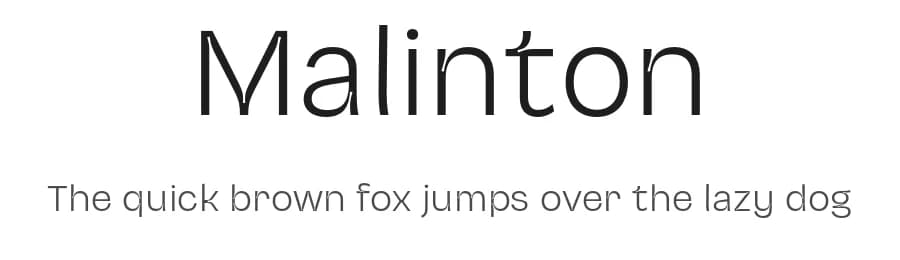 Malinton by Zarma Type Foundry — Sans Serif Font