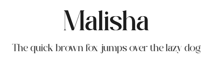 Malisha by Slide Shoot Type — Serif Font