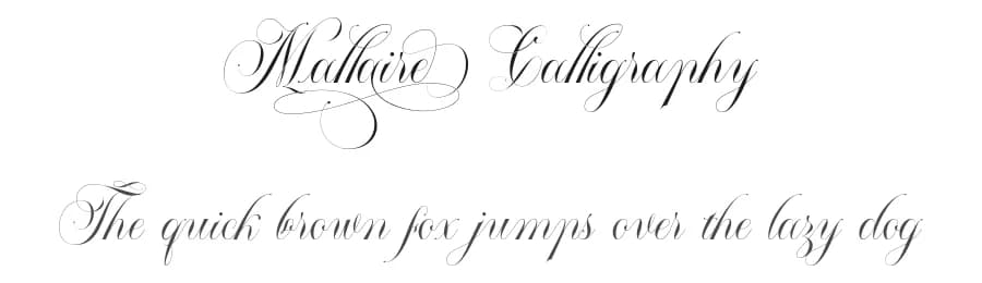 Mallaire Calligraphy by Rochart Studio — Script Handwritten Font