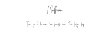 Mallona by Nabila — Script Handwritten Font — thumbnail 1