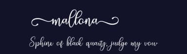 Mallona by Bexxtype — Script Handwritten Font — thumbnail 2
