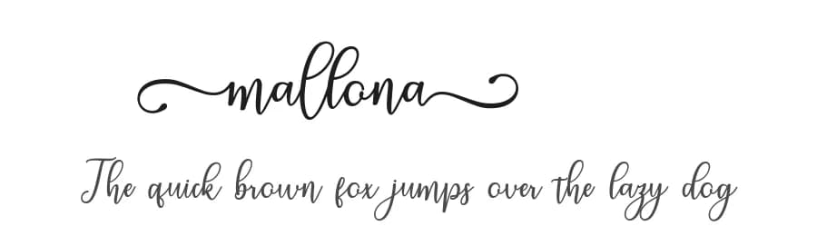 Mallona by Bexxtype — Script Handwritten Font