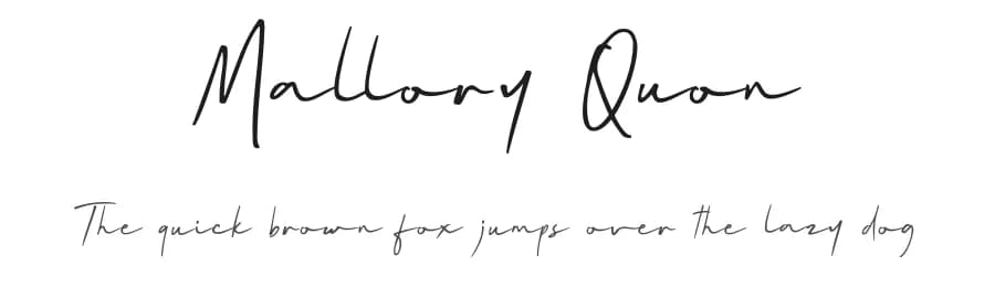 Mallory Quon by Zuzulgo Studio — Script Handwritten Font