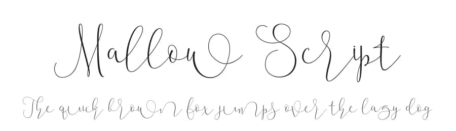 Mallow Script by Roiyani Teungku — Script Handwritten Font