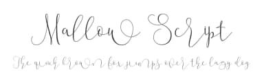 Mallow Script by Roiyani Teungku — Script Handwritten Font — thumbnail 1