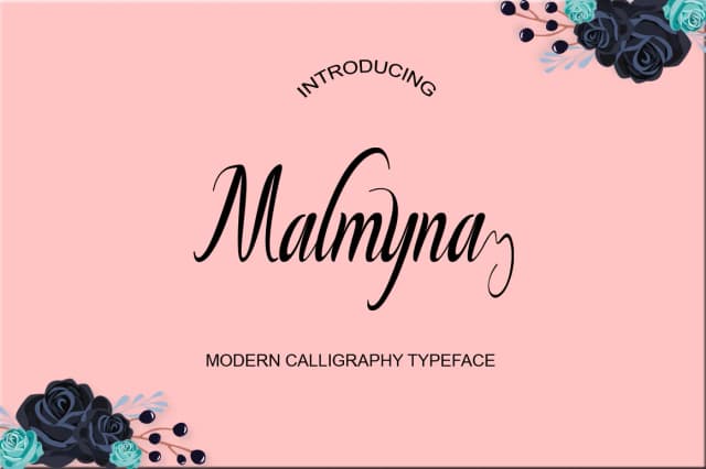 Malmyna Script Font by Imun Studio — Script Handwritten Font