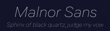 Malnor Sans by Sikifonts | Herlan Nawwi — Sans Serif Font — thumbnail 2