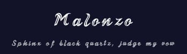 Malonzo by Marra Malonzo — Script Handwritten Font — thumbnail 2