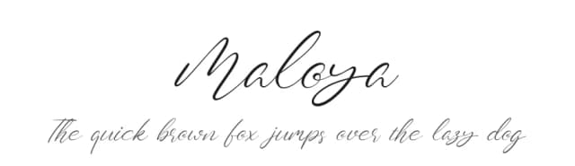 Maloya by DYSA Studio — Script Handwritten Font